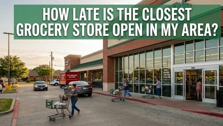 how late is the closest grocery store open